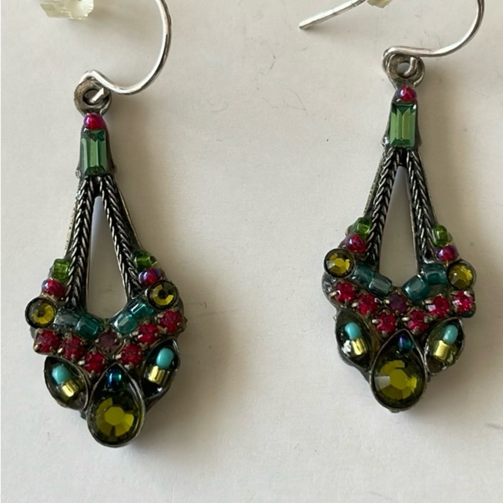 Multi colored gem Earrings